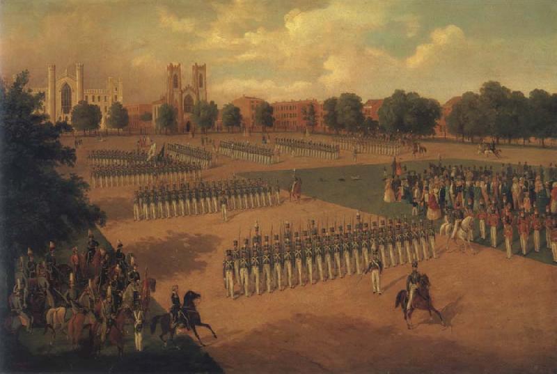 Otto Boetticher Seventh Regiment on Review oil painting image